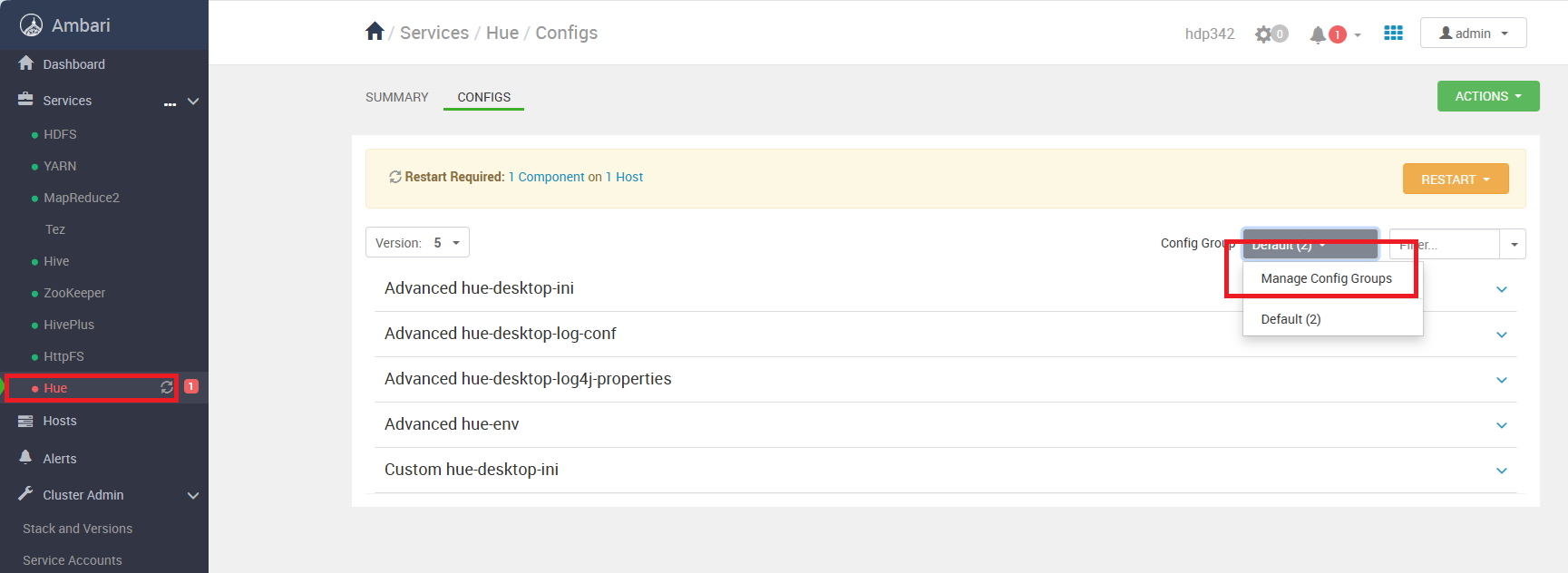 Manage Config Groups